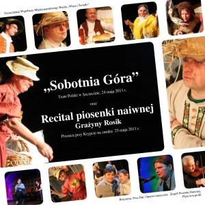 okładka płyty dvd spektakl Sobotnia gora w Teatrze Polskim i Recital G