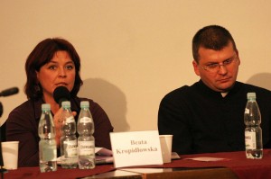 Beata Kropidłowska i ks.Waldemar Kos